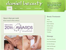 Tablet Screenshot of danielbeauty.co.uk